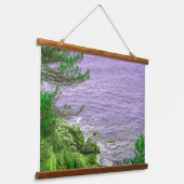 Abstract Seascape 吊り下げ型タペストリー (傾斜あり)