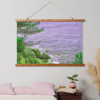 Abstract Seascape 吊り下げ型タペストリー