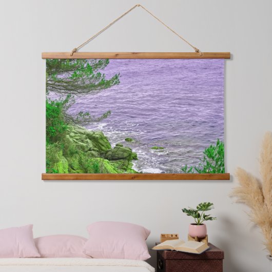 Abstract Seascape 吊り下げ型タペストリー (寝室)