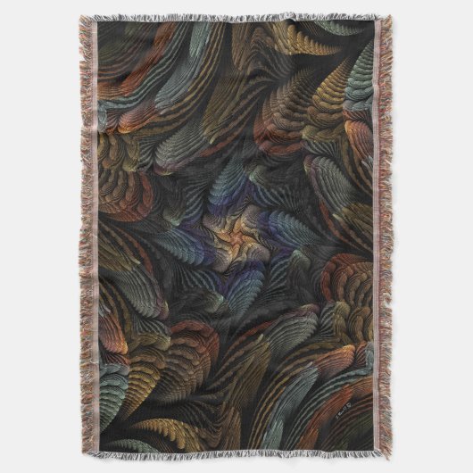 Abstract Seashells スローブランケット (正面縦)