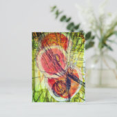 abstract severe dizziness circles collage  ポストカード (スタンド正面)