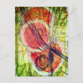 abstract severe dizziness circles collage  ポストカード (正面)