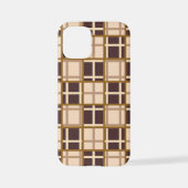 Abstract Shades of Brown iPhone 12 Mini Case iPhoneケース (裏面)