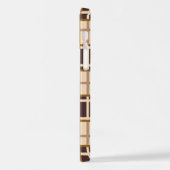 Abstract Shades of Brown iPhone 12 Pro Case iPhoneケース (左側面)