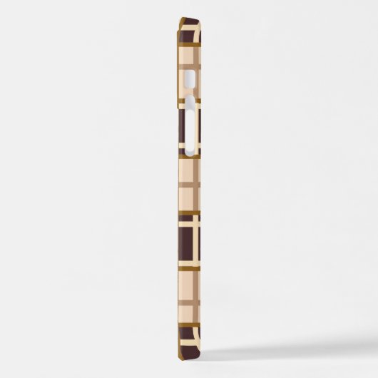 Abstract Shades of Brown iPhone 12 Pro Case iPhoneケース (左側面)