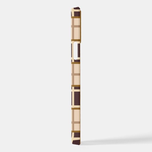 Abstract Shades of Brown iPhone 12 Pro Case iPhoneケース (右側面)