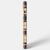 Abstract Shades of Brown iPhone 12 Pro Max Case iPhoneケース (左側面)