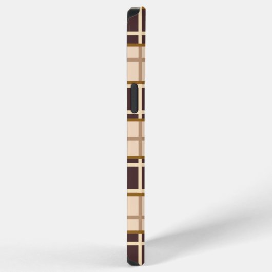 Abstract Shades of Brown iPhone 12 Pro Max Case iPhoneケース (右側面)