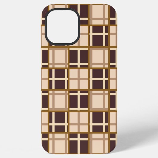 Abstract Shades of Brown iPhone 12 Pro Max Case iPhoneケース (裏面)