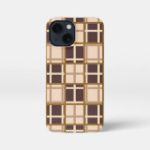 Abstract Shades of Brown iPhone 13 Mini Case iPhoneケース (裏面)