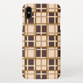 Abstract Shades of Brown iPhone XS Max Case iPhoneケース (裏面)