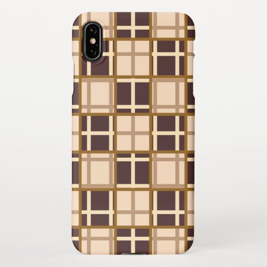 Abstract Shades of Brown iPhone XS Max Case iPhoneケース (裏面)