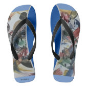 Abstract Shadow Flip Flops ビーチサンダル (フットベッド)