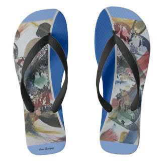 Abstract Shadow Flip Flops ビーチサンダル