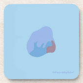 Abstract Shape Coaster - Blue Toned コースター (正面)