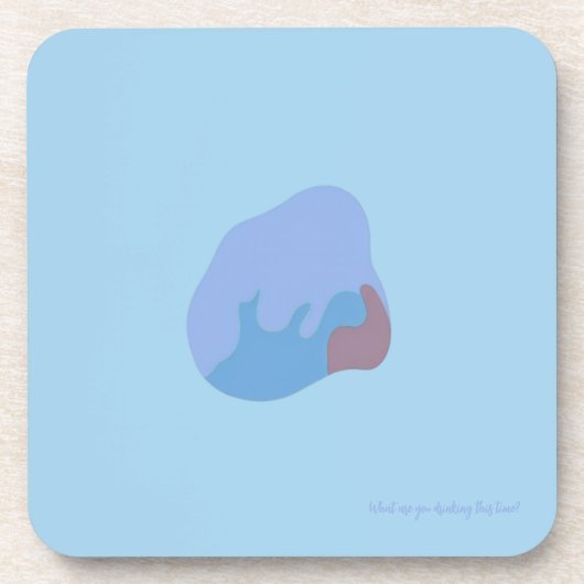 Abstract Shape Coaster - Blue Toned コースター (正面)