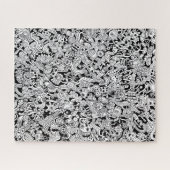 Abstract Shapes and Faces Illustration Difficult  ジグソーパズル (横)