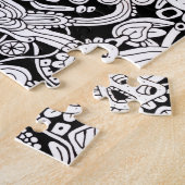 Abstract Shapes and Faces Illustration Difficult  ジグソーパズル (側面)