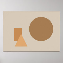 Abstract Shapes Art ポスター