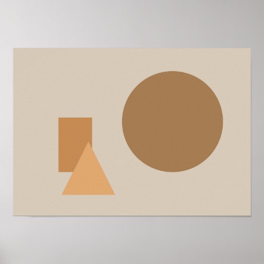 Abstract Shapes Art ポスター (正面)