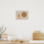 Abstract Shapes Art ポスター (キッチン)