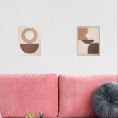 Abstract Shapes – Japandi Poster Set – Wall Art (リビング)