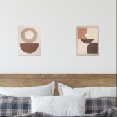 Abstract Shapes – Japandi Poster Set – Wall Art (寝室)