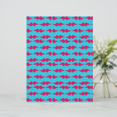 Abstract Shapes pink and teal scrapbook paper (スタンド正面)