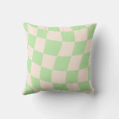 Abstract Shapes Throw Pillow in Warm Palette Color クッション (裏面)