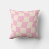 Abstract Shapes Throw Pillow in Warm Palette Color クッション (裏面)