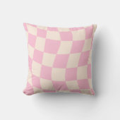 Abstract Shapes Throw Pillow in Warm Palette Color クッション (正面)