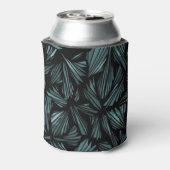Abstract Shattered Glass Blue Pattern Can Cooler 缶クーラー (缶裏面)