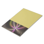 Abstract Shiny Trippy Colorful 3D Fractal Art ノートパッド (アングル)