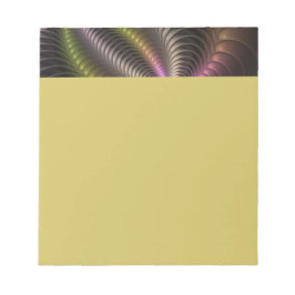 Abstract Shiny Trippy Colorful 3D Fractal Art ノートパッド