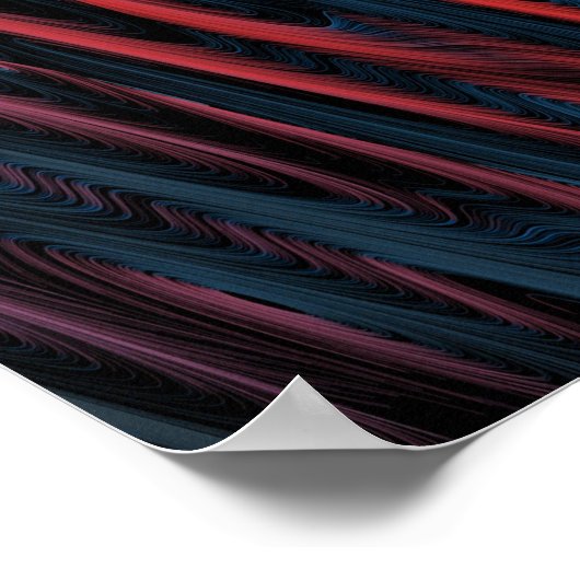 Abstract Silky Lines  ポスター (角)