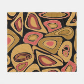 Abstract simple seamless texture pattern print フリースブランケット (正面(横))