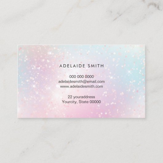 abstract simulated shimmer 名刺 (裏面)