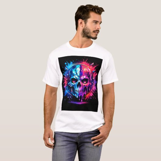 Abstract Skull Tシャツ (正面フル)