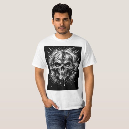 Abstract Skull Tシャツ (正面フル)