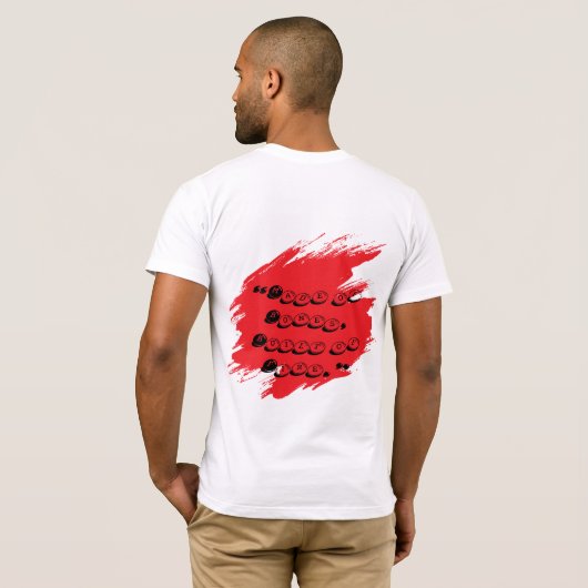 Abstract Skull Tシャツ (裏面フル)