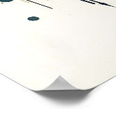 Abstract Sloth Wall Art – Relaxed Animal ポスター (角)