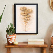 abstract smoke art | matchstick illustration ポスター