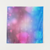 Abstract smooth blur blue and pink background with タペストリー (正面(横))
