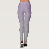 Abstract Soft Lavender and Gray Gradient Backgroun レギンス (裏面)