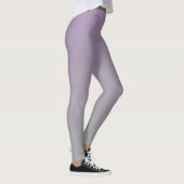 Abstract Soft Lavender and Gray Gradient Backgroun レギンス (右)