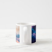 Abstract Space Nebula Art - Colorful Cosmic エスプレッソカップ (裏面)