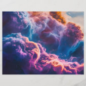 Abstract Space Nebula Art - Colorful Cosmic チラシ (正面)