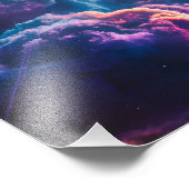 Abstract Space Nebula Art - Colorful Cosmic フォトプリント (角)