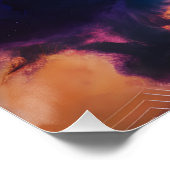 Abstract Space Nebula Art - Colorful Cosmic ポスター (コーナー)