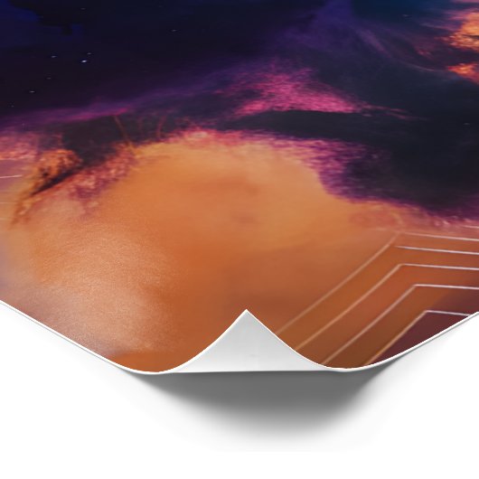 Abstract Space Nebula Art - Colorful Cosmic ポスター (コーナー)